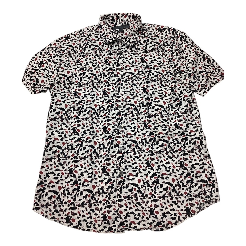 John Varvatos short sleeve button shirt Mens abstract pattern size XS